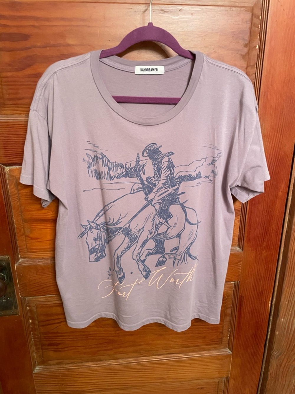 Daydreamer Lilac Graphic Tee - Fort Worth Rodeo Print